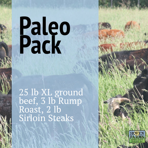 Paleo Freezer Pack - Organic, Grass Finished - 30 lbs